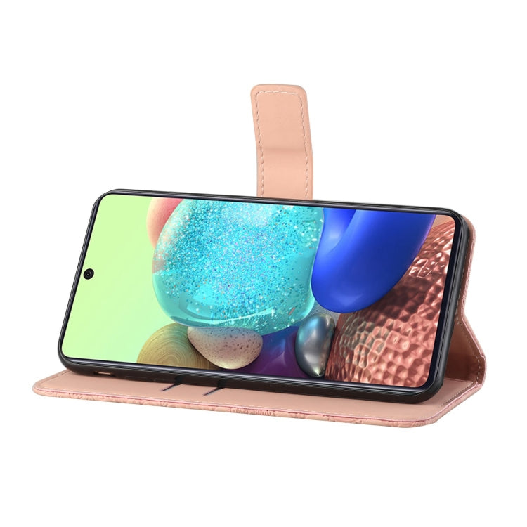 For Samsung Galaxy A71 Ethnic Style Embossed Pattern Horizontal Flip Leather Case with Holder & Card Slots & Wallet & Lanyard