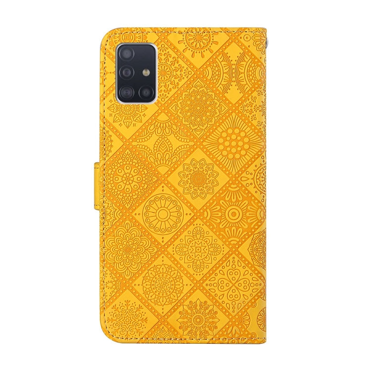 For Samsung Galaxy A71 Ethnic Style Embossed Pattern Horizontal Flip Leather Case with Holder & Card Slots & Wallet & Lanyard
