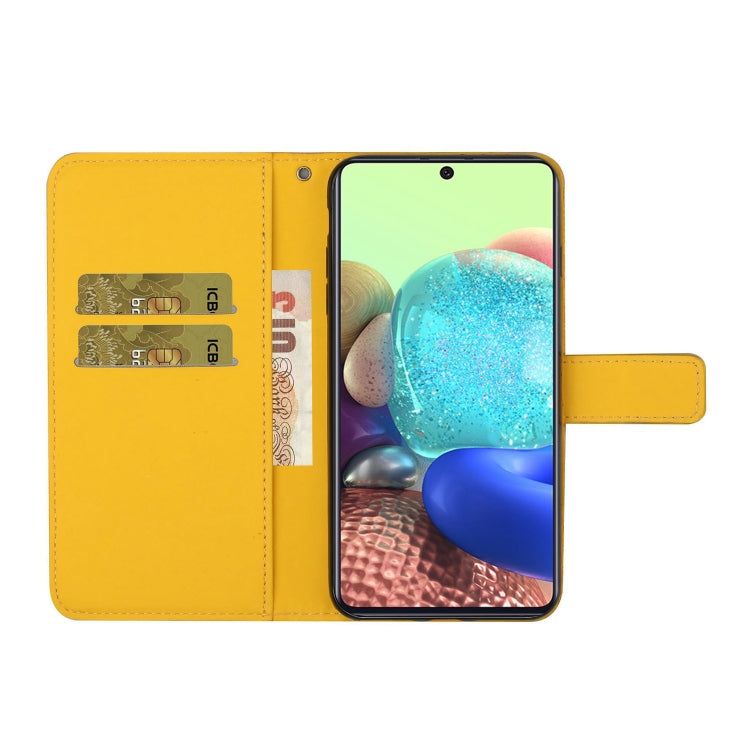 For Samsung Galaxy A71 Ethnic Style Embossed Pattern Horizontal Flip Leather Case with Holder & Card Slots & Wallet & Lanyard