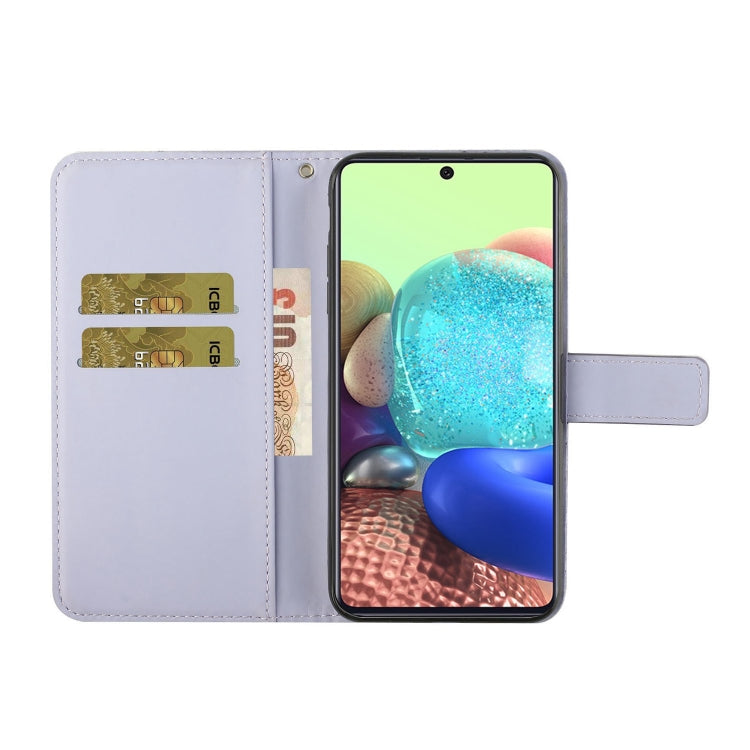 For Samsung Galaxy A71 Ethnic Style Embossed Pattern Horizontal Flip Leather Case with Holder & Card Slots & Wallet & Lanyard