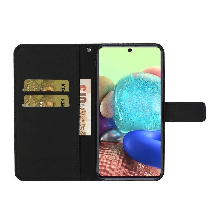 For Samsung Galaxy A71 Ethnic Style Embossed Pattern Horizontal Flip Leather Case with Holder & Card Slots & Wallet & Lanyard