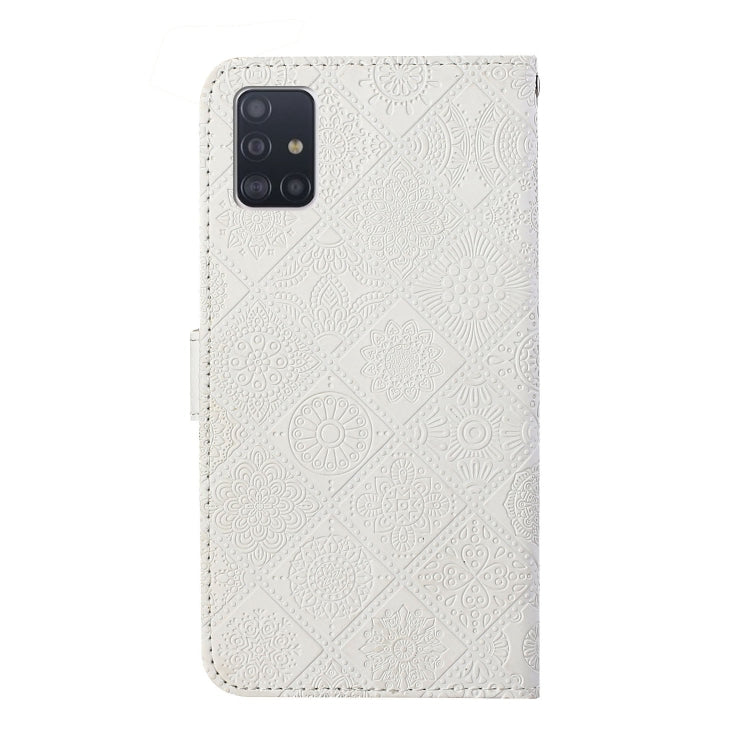 For Samsung Galaxy A71 Ethnic Style Embossed Pattern Horizontal Flip Leather Case with Holder & Card Slots & Wallet & Lanyard