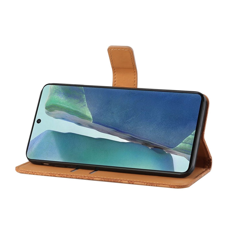 For Samsung Galaxy Note20 Ethnic Style Embossed Pattern Horizontal Flip Leather Case with Holder & Card Slots & Wallet & Lanyard