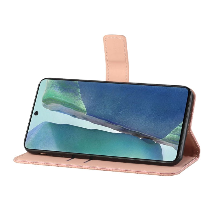For Samsung Galaxy Note20 Ethnic Style Embossed Pattern Horizontal Flip Leather Case with Holder & Card Slots & Wallet & Lanyard