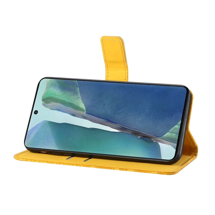 For Samsung Galaxy Note20 Ethnic Style Embossed Pattern Horizontal Flip Leather Case with Holder & Card Slots & Wallet & Lanyard