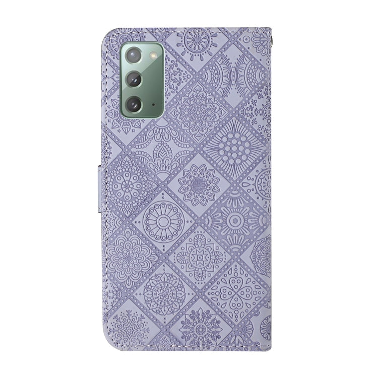 For Samsung Galaxy Note20 Ethnic Style Embossed Pattern Horizontal Flip Leather Case with Holder & Card Slots & Wallet & Lanyard
