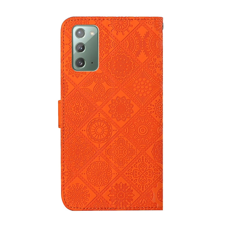 For Samsung Galaxy Note20 Ethnic Style Embossed Pattern Horizontal Flip Leather Case with Holder & Card Slots & Wallet & Lanyard