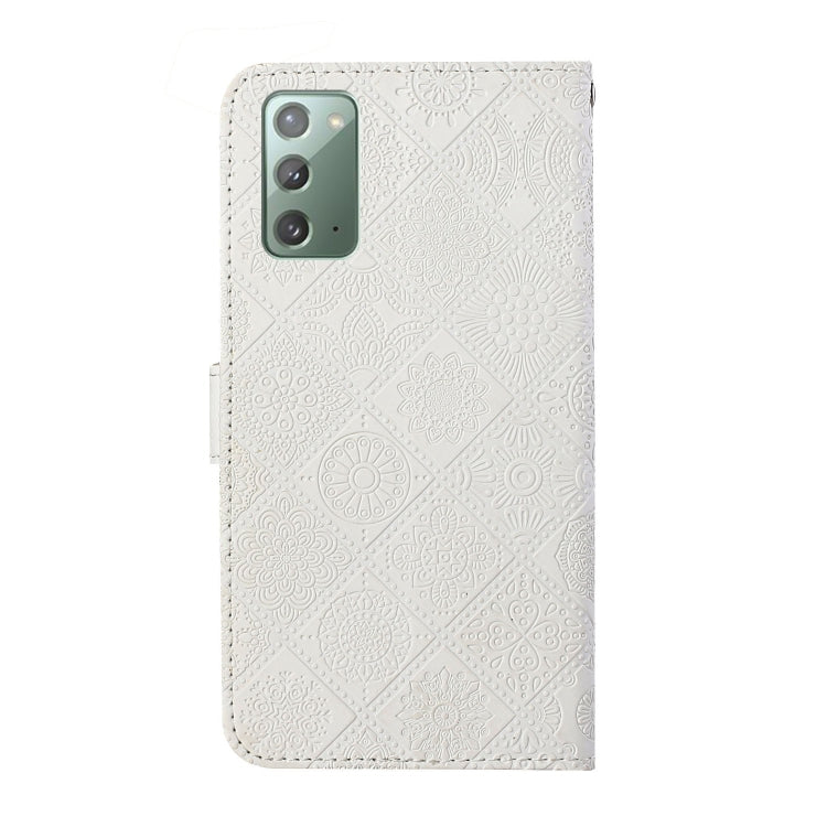 For Samsung Galaxy Note20 Ethnic Style Embossed Pattern Horizontal Flip Leather Case with Holder & Card Slots & Wallet & Lanyard