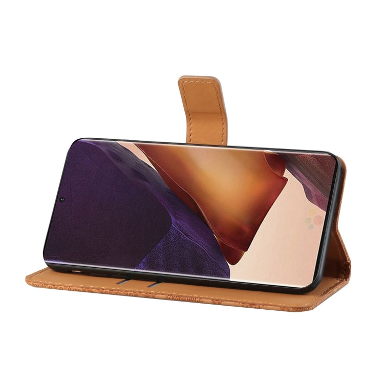 For Samsung Galaxy Note20 Ultra Ethnic Style Embossed Pattern Horizontal Flip Leather Case with Holder & Card Slots & Wallet & Lanyard
