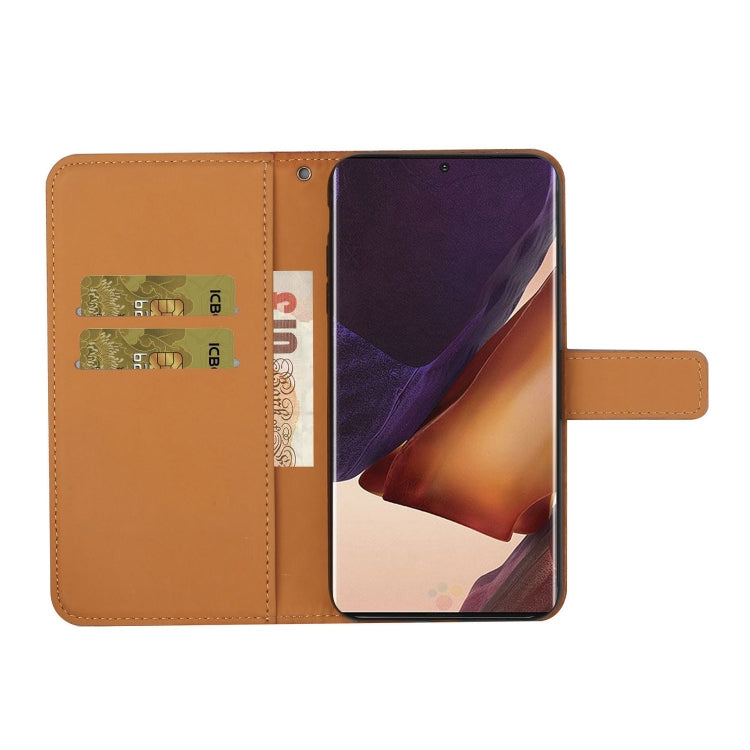 For Samsung Galaxy Note20 Ultra Ethnic Style Embossed Pattern Horizontal Flip Leather Case with Holder & Card Slots & Wallet & Lanyard