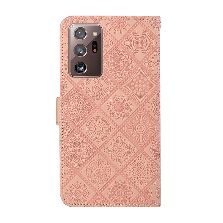 For Samsung Galaxy Note20 Ultra Ethnic Style Embossed Pattern Horizontal Flip Leather Case with Holder & Card Slots & Wallet & Lanyard