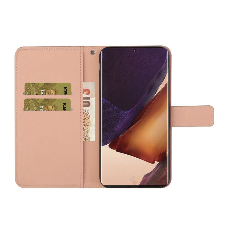 For Samsung Galaxy Note20 Ultra Ethnic Style Embossed Pattern Horizontal Flip Leather Case with Holder & Card Slots & Wallet & Lanyard