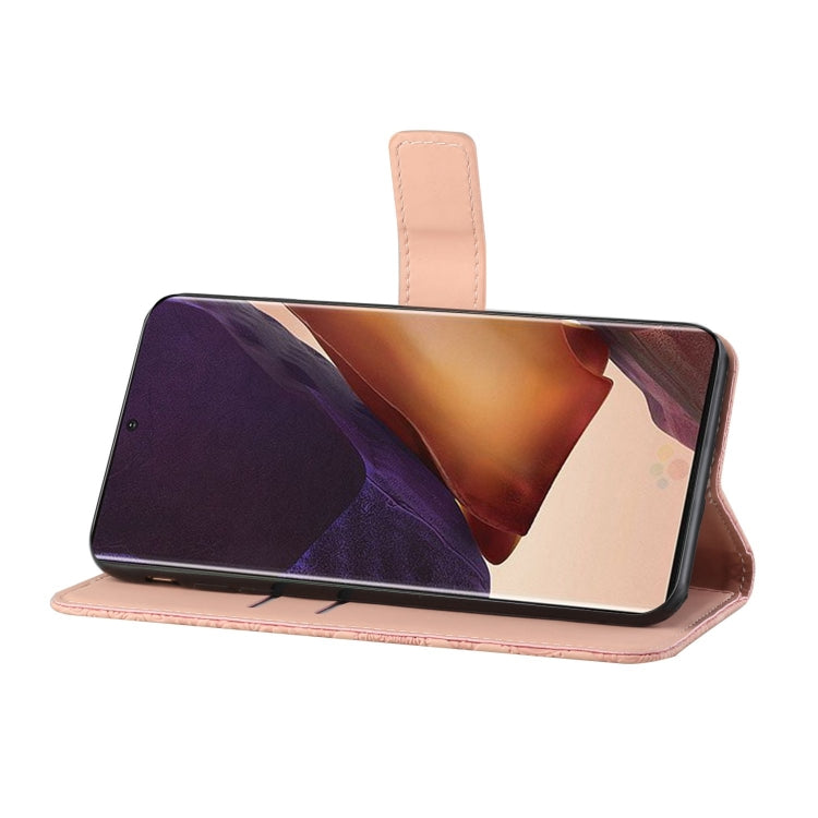For Samsung Galaxy Note20 Ultra Ethnic Style Embossed Pattern Horizontal Flip Leather Case with Holder & Card Slots & Wallet & Lanyard