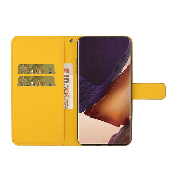 For Samsung Galaxy Note20 Ultra Ethnic Style Embossed Pattern Horizontal Flip Leather Case with Holder & Card Slots & Wallet & Lanyard