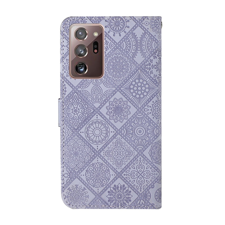 For Samsung Galaxy Note20 Ultra Ethnic Style Embossed Pattern Horizontal Flip Leather Case with Holder & Card Slots & Wallet & Lanyard