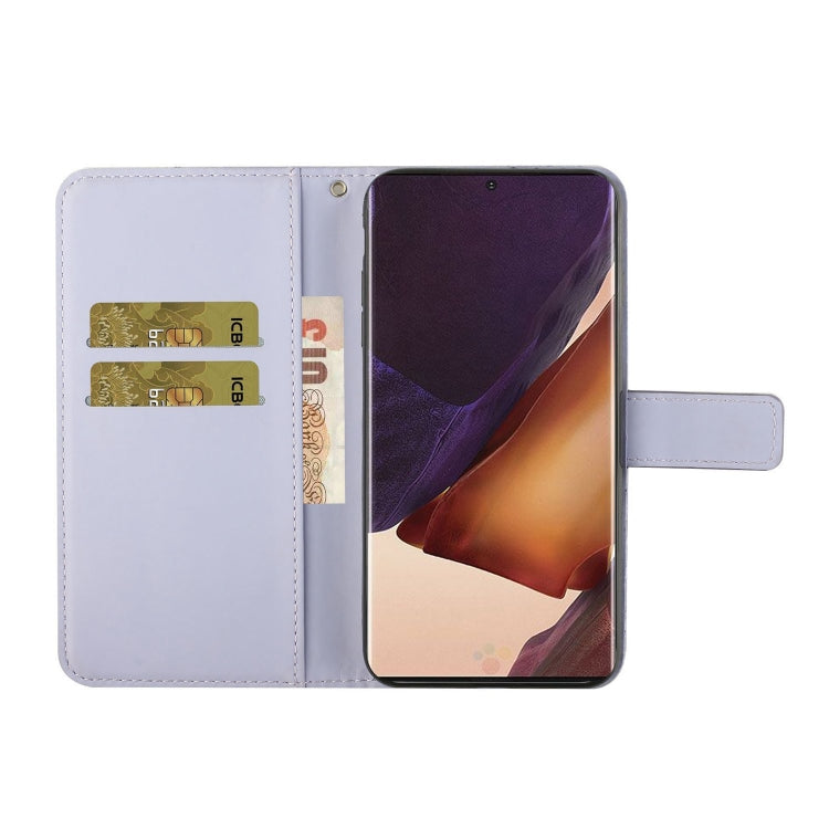 For Samsung Galaxy Note20 Ultra Ethnic Style Embossed Pattern Horizontal Flip Leather Case with Holder & Card Slots & Wallet & Lanyard