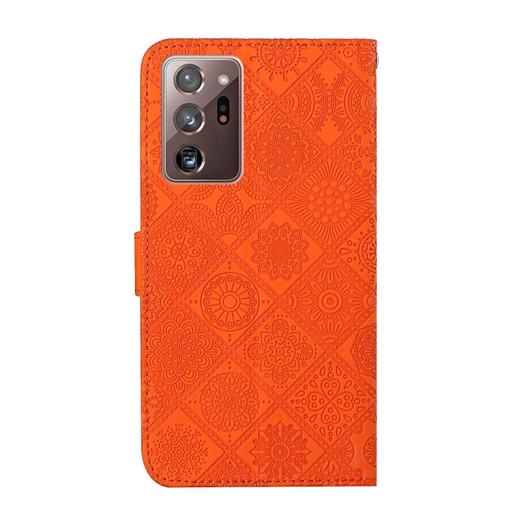 For Samsung Galaxy Note20 Ultra Ethnic Style Embossed Pattern Horizontal Flip Leather Case with Holder & Card Slots & Wallet & Lanyard