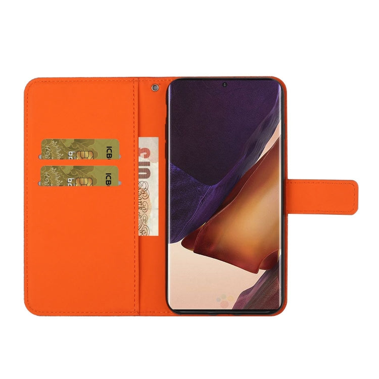 For Samsung Galaxy Note20 Ultra Ethnic Style Embossed Pattern Horizontal Flip Leather Case with Holder & Card Slots & Wallet & Lanyard