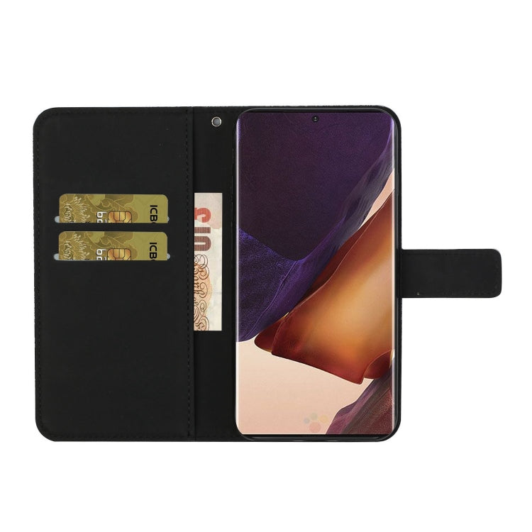 For Samsung Galaxy Note20 Ultra Ethnic Style Embossed Pattern Horizontal Flip Leather Case with Holder & Card Slots & Wallet & Lanyard