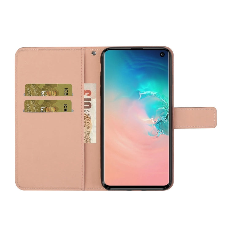 For Samsung Galaxy S10 Ethnic Style Embossed Pattern Horizontal Flip Leather Case with Holder & Card Slots & Wallet & Lanyard