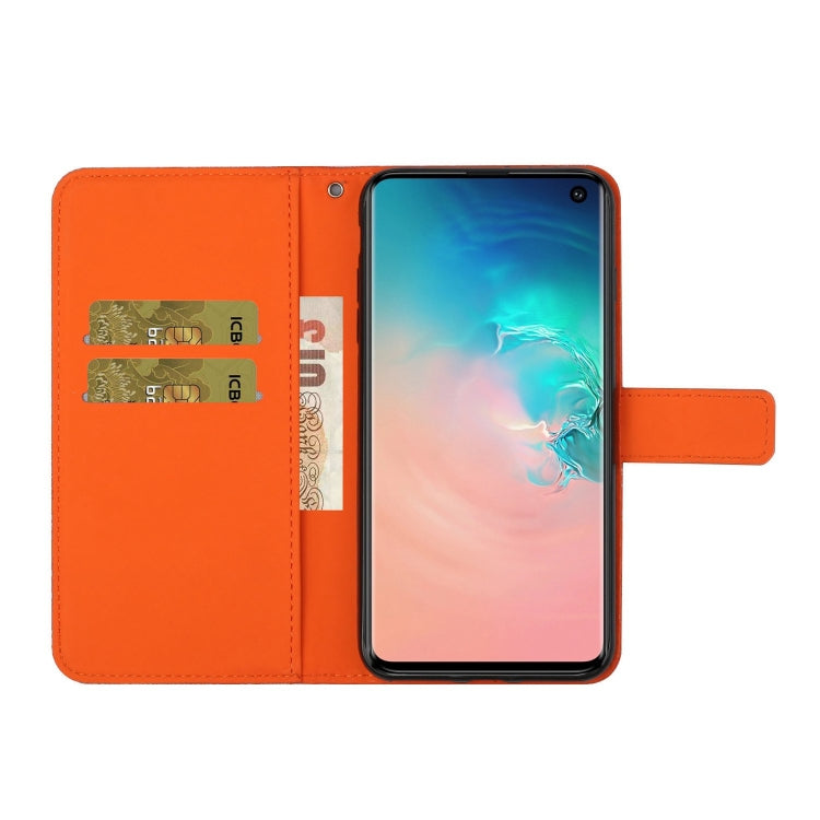 For Samsung Galaxy S10 Ethnic Style Embossed Pattern Horizontal Flip Leather Case with Holder & Card Slots & Wallet & Lanyard