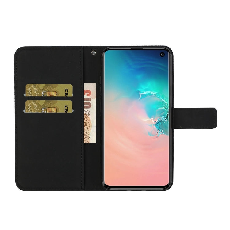 For Samsung Galaxy S10 Ethnic Style Embossed Pattern Horizontal Flip Leather Case with Holder & Card Slots & Wallet & Lanyard