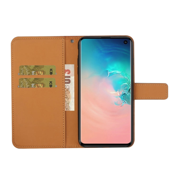 For Samsung Galaxy S10e Ethnic Style Embossed Pattern Horizontal Flip Leather Case with Holder & Card Slots & Wallet & Lanyard