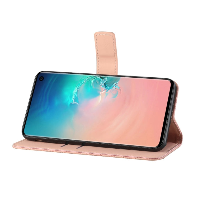 For Samsung Galaxy S10e Ethnic Style Embossed Pattern Horizontal Flip Leather Case with Holder & Card Slots & Wallet & Lanyard