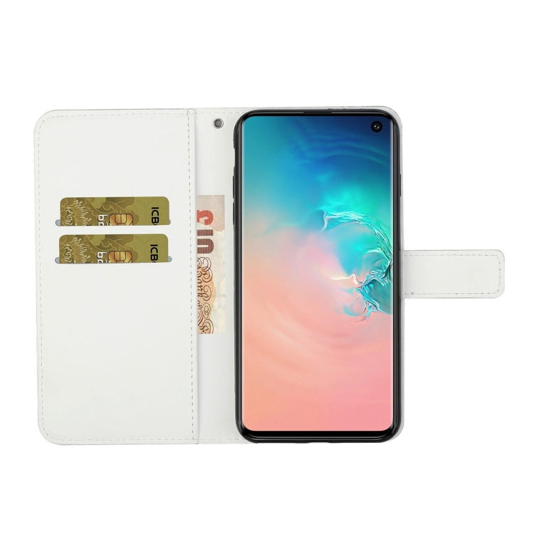 For Samsung Galaxy S10e Ethnic Style Embossed Pattern Horizontal Flip Leather Case with Holder & Card Slots & Wallet & Lanyard