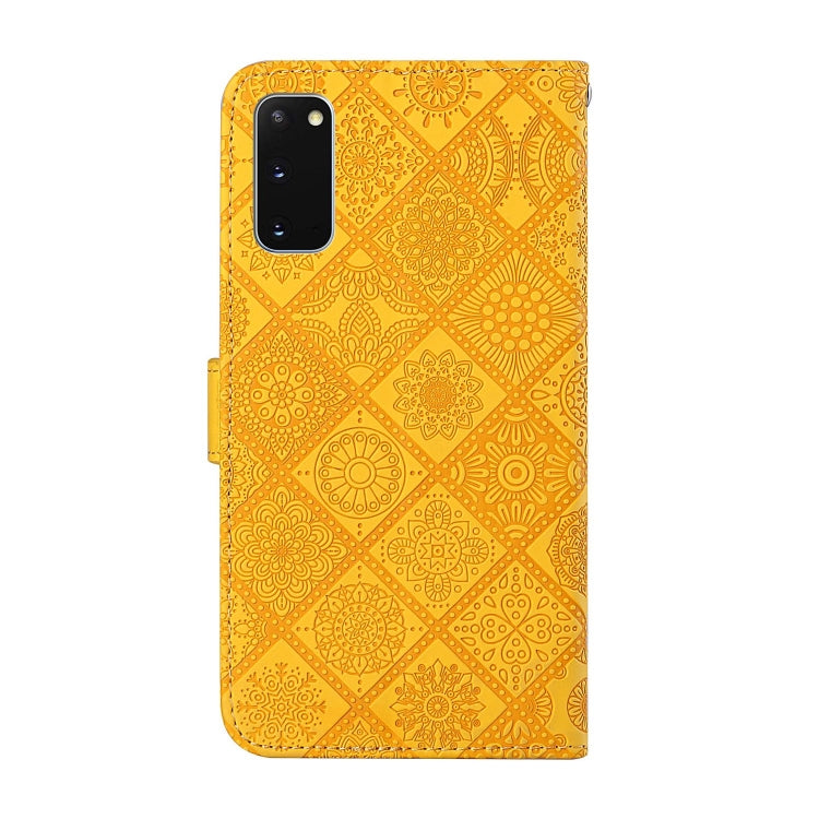 For Samsung Galaxy S20 Ethnic Style Embossed Pattern Horizontal Flip Leather Case with Holder & Card Slots & Wallet & Lanyard