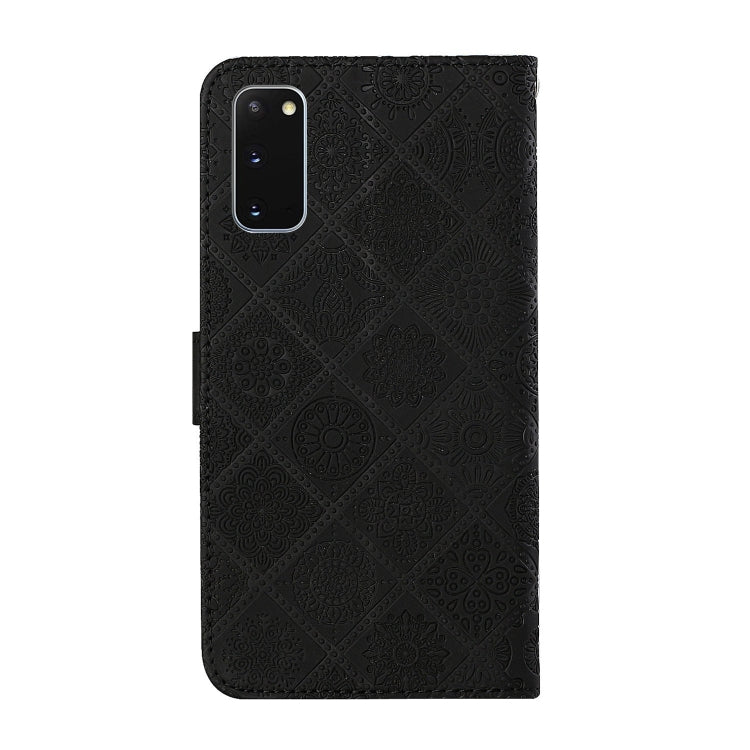 For Samsung Galaxy S20 Ethnic Style Embossed Pattern Horizontal Flip Leather Case with Holder & Card Slots & Wallet & Lanyard