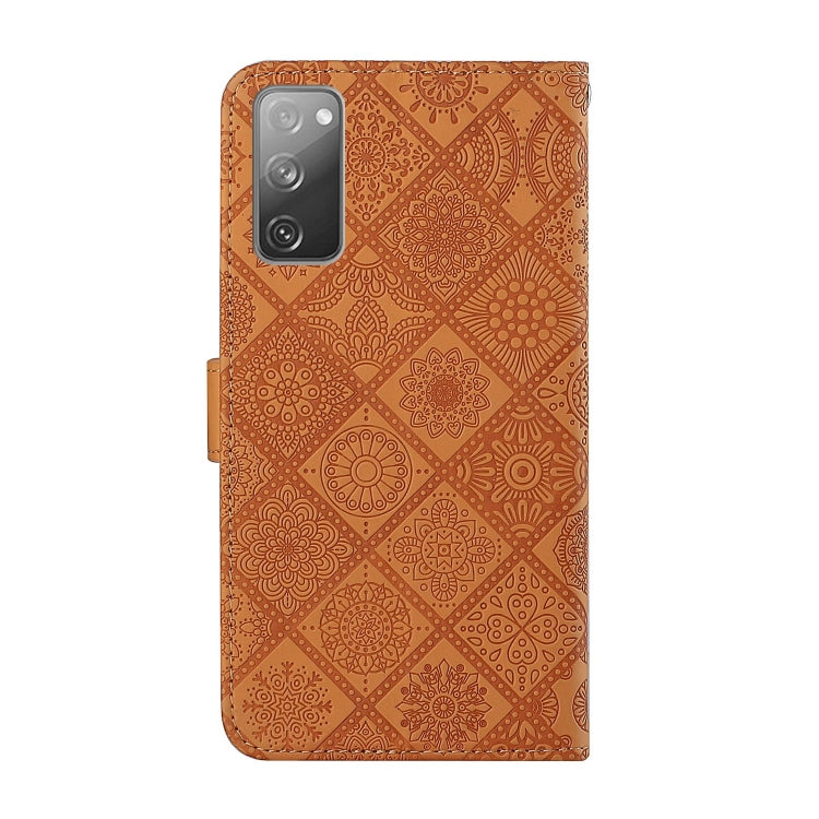 For Samsung Galaxy S20 FE Ethnic Style Embossed Pattern Horizontal Flip Leather Case with Holder & Card Slots & Wallet & Lanyard