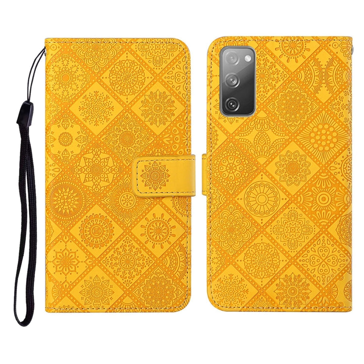 For Samsung Galaxy S20 FE Ethnic Style Embossed Pattern Horizontal Flip Leather Case with Holder & Card Slots & Wallet & Lanyard