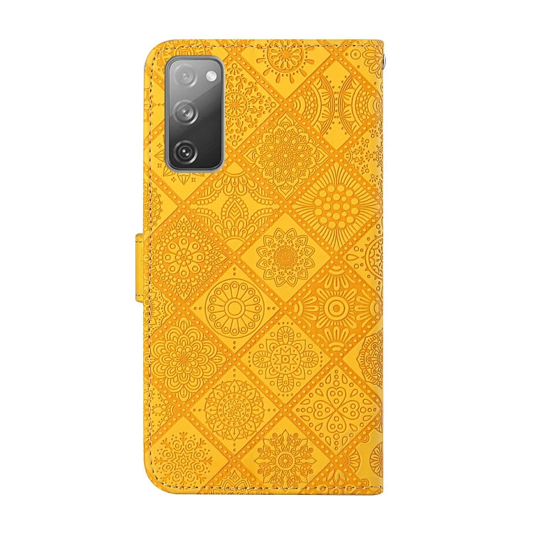 For Samsung Galaxy S20 FE Ethnic Style Embossed Pattern Horizontal Flip Leather Case with Holder & Card Slots & Wallet & Lanyard