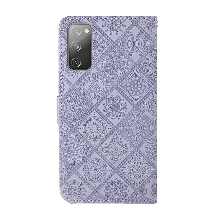 For Samsung Galaxy S20 FE Ethnic Style Embossed Pattern Horizontal Flip Leather Case with Holder & Card Slots & Wallet & Lanyard