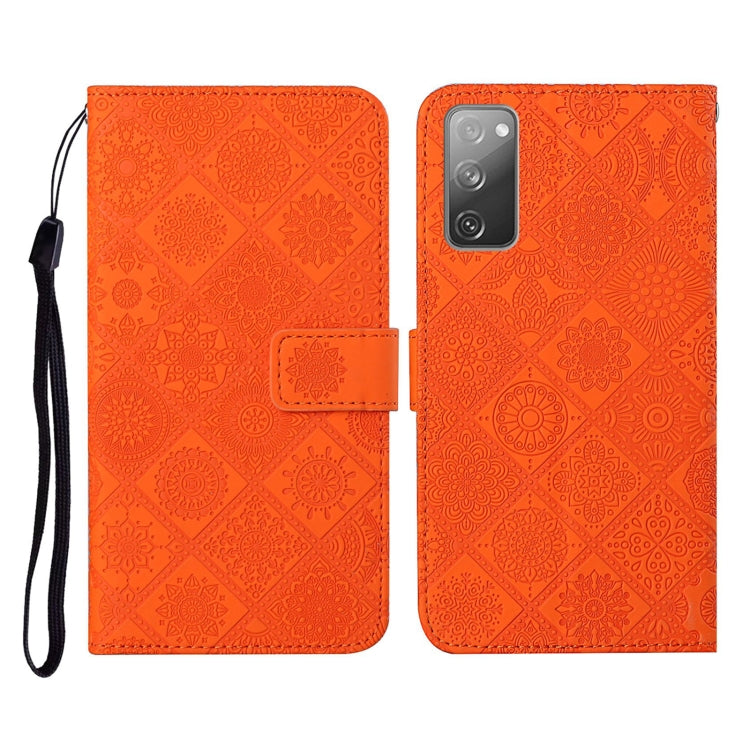 For Samsung Galaxy S20 FE Ethnic Style Embossed Pattern Horizontal Flip Leather Case with Holder & Card Slots & Wallet & Lanyard