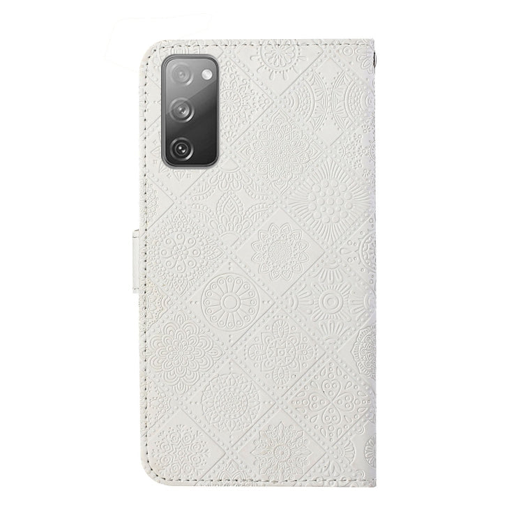 For Samsung Galaxy S20 FE Ethnic Style Embossed Pattern Horizontal Flip Leather Case with Holder & Card Slots & Wallet & Lanyard