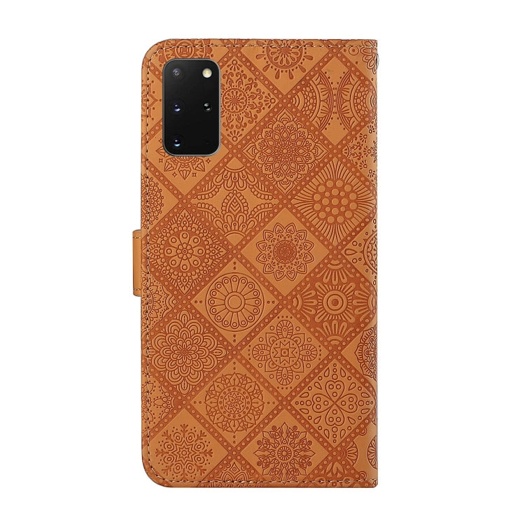For Samsung Galaxy S20+ Ethnic Style Embossed Pattern Horizontal Flip Leather Case with Holder & Card Slots & Wallet & Lanyard