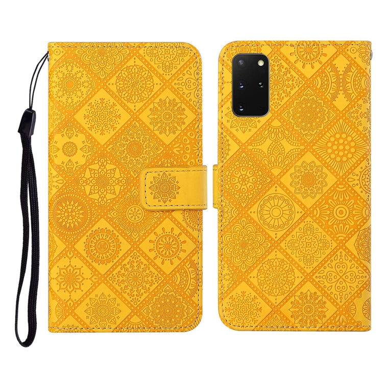 For Samsung Galaxy S20+ Ethnic Style Embossed Pattern Horizontal Flip Leather Case with Holder & Card Slots & Wallet & Lanyard