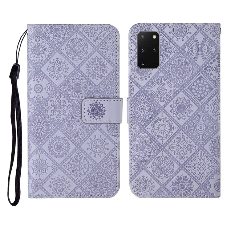 For Samsung Galaxy S20+ Ethnic Style Embossed Pattern Horizontal Flip Leather Case with Holder & Card Slots & Wallet & Lanyard