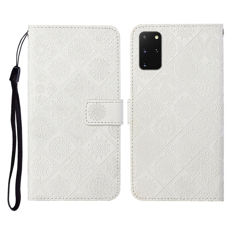 For Samsung Galaxy S20+ Ethnic Style Embossed Pattern Horizontal Flip Leather Case with Holder & Card Slots & Wallet & Lanyard