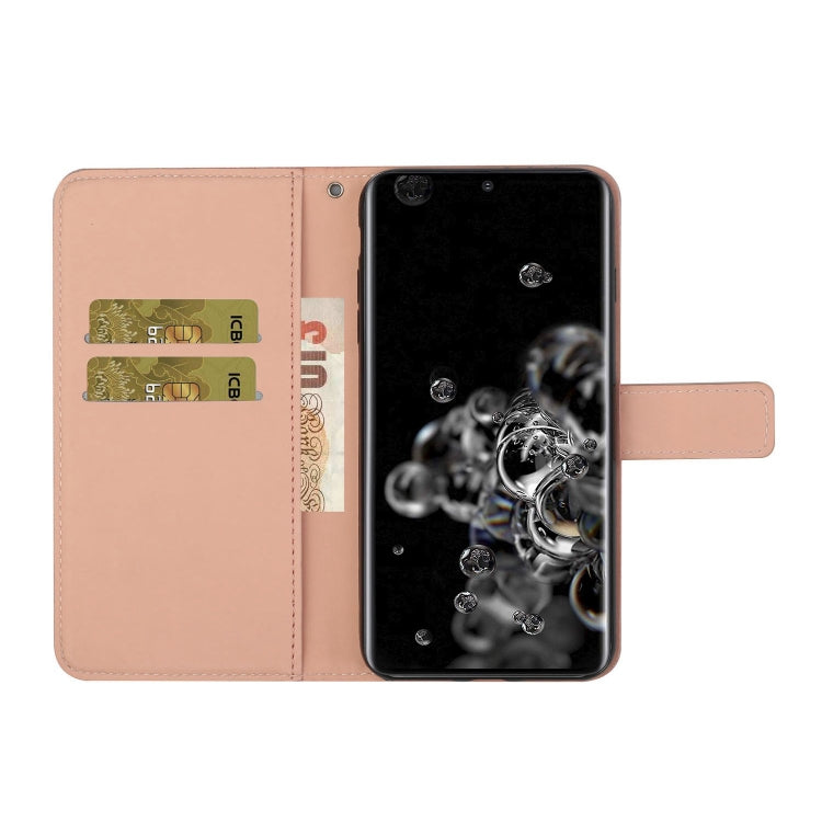 For Samsung Galaxy S20 Ultra Ethnic Style Embossed Pattern Horizontal Flip Leather Case with Holder & Card Slots & Wallet & Lanyard