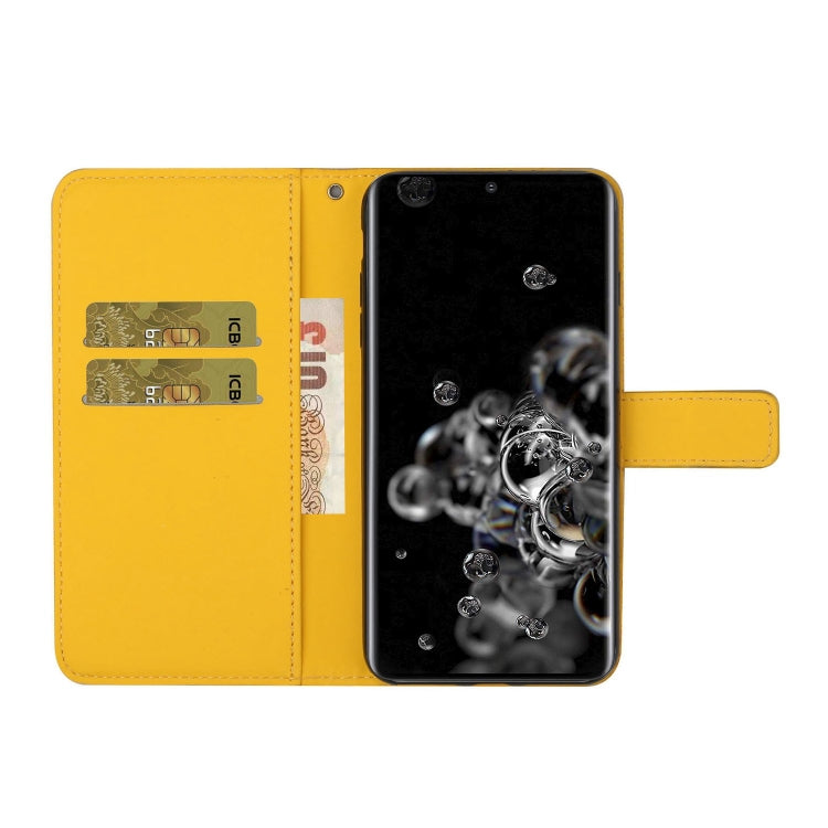 For Samsung Galaxy S20 Ultra Ethnic Style Embossed Pattern Horizontal Flip Leather Case with Holder & Card Slots & Wallet & Lanyard