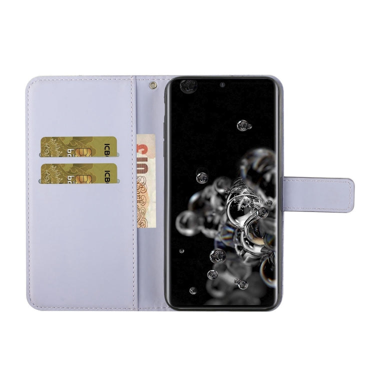 For Samsung Galaxy S20 Ultra Ethnic Style Embossed Pattern Horizontal Flip Leather Case with Holder & Card Slots & Wallet & Lanyard