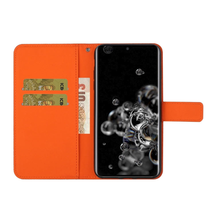 For Samsung Galaxy S20 Ultra Ethnic Style Embossed Pattern Horizontal Flip Leather Case with Holder & Card Slots & Wallet & Lanyard