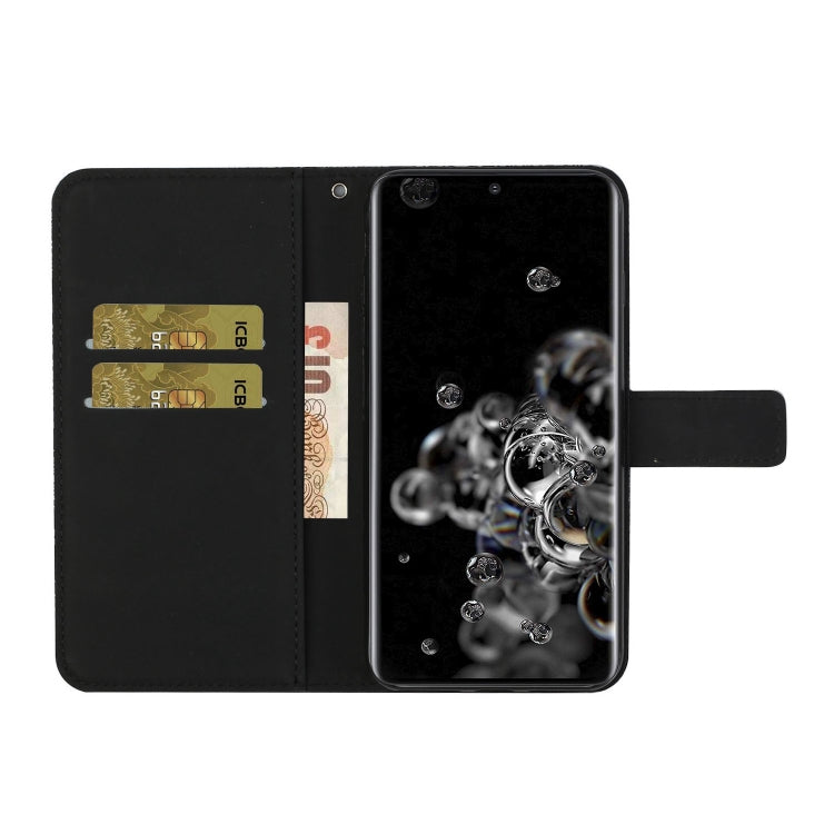 For Samsung Galaxy S20 Ultra Ethnic Style Embossed Pattern Horizontal Flip Leather Case with Holder & Card Slots & Wallet & Lanyard