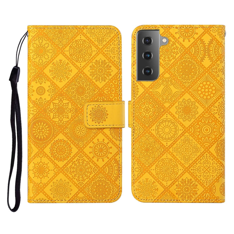 For Samsung Galaxy S21+ 5G Ethnic Style Embossed Pattern Horizontal Flip Leather Case with Holder & Card Slots & Wallet & Lanyard