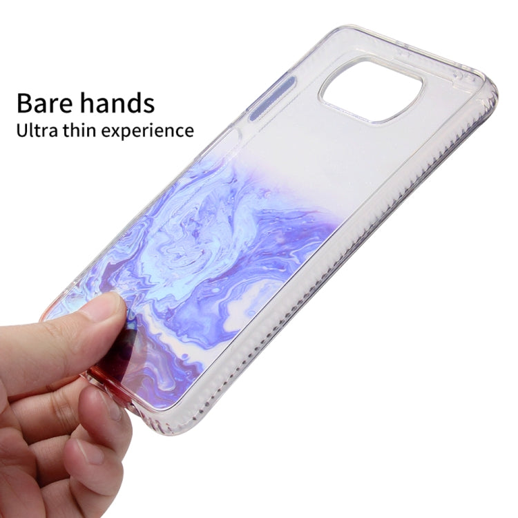 For Xiaomi Poco X3 NFC Marble Texture TPU + PC Protective Case