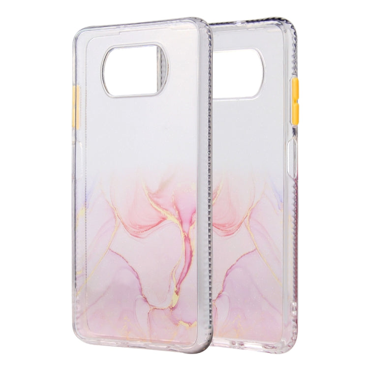 For Xiaomi Poco X3 NFC Marble Texture TPU + PC Protective Case