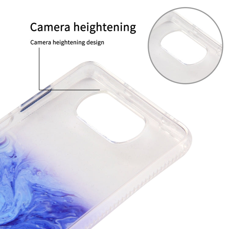 For Xiaomi Poco X3 NFC Marble Texture TPU + PC Protective Case